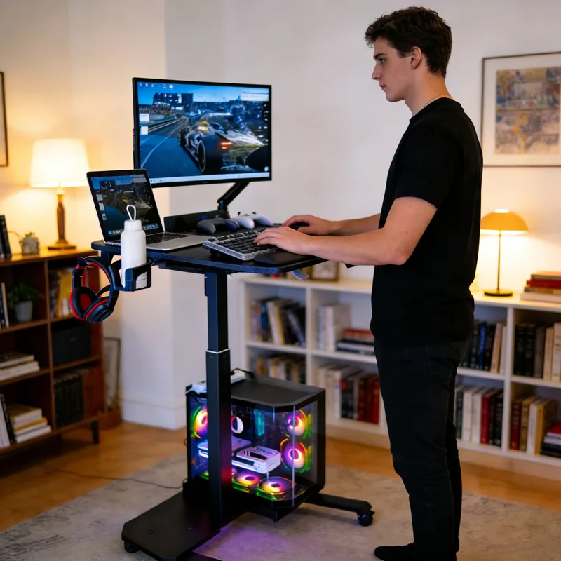 Electric Height-Adjustable Gaming Desk 6