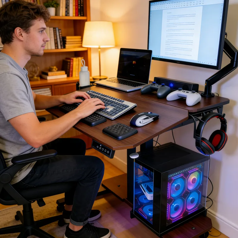 Electric Height-Adjustable Gaming Desk 5