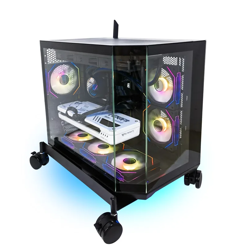 RGB Gaming-PC-Ständer mit Lüfter